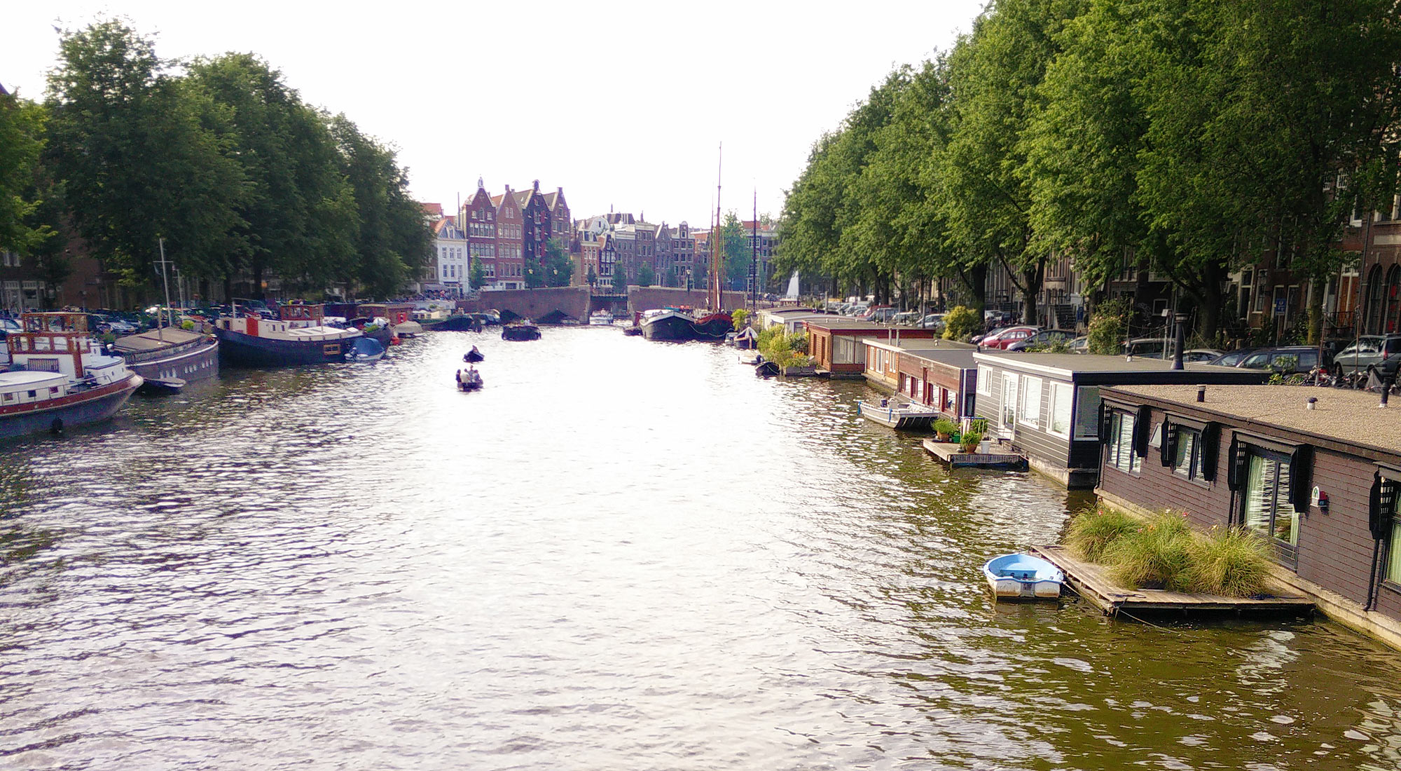 a canal in Amsterdam