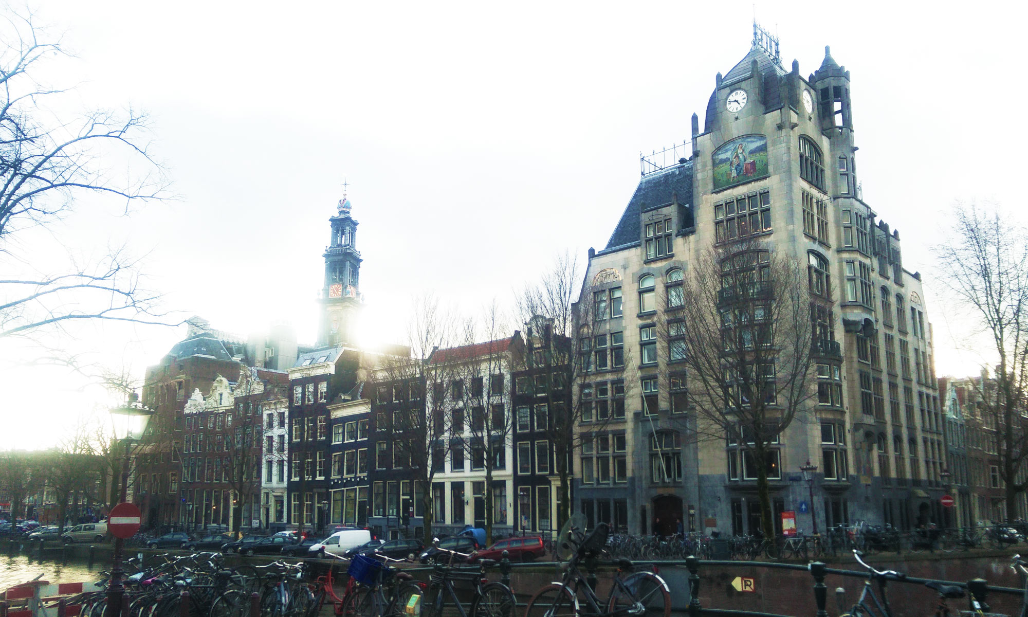 Keisergracht und Westerkerk in Amsterdam