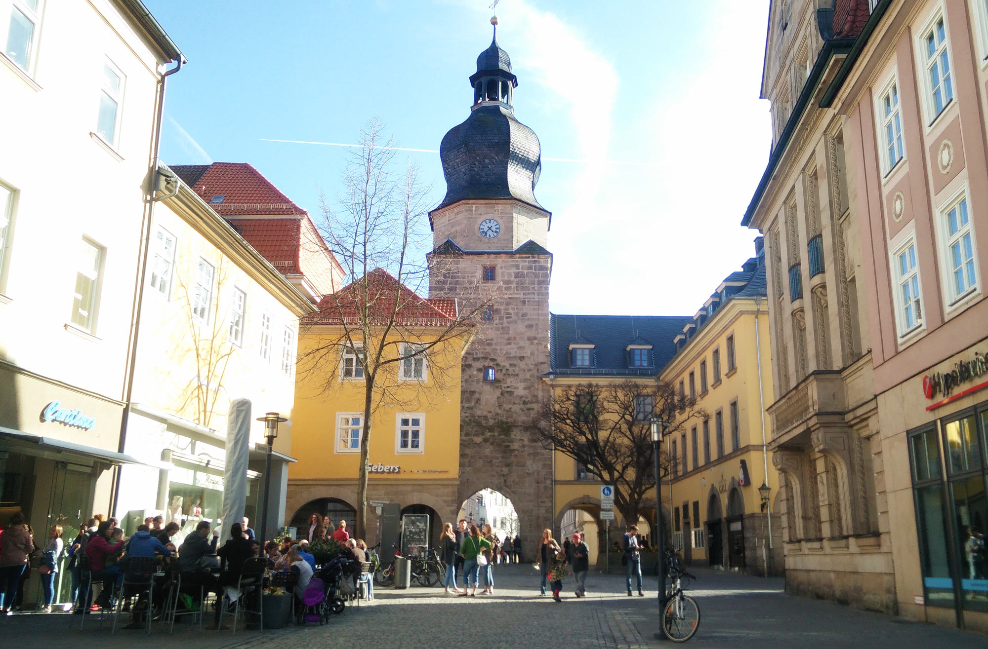 hospital gate Spitaltor in the medieval town wall of Coburg